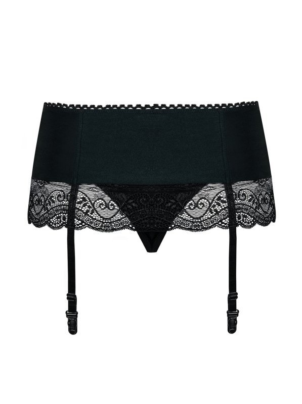 Obsessive pas do pończoch ze stringami Miamor L/XL