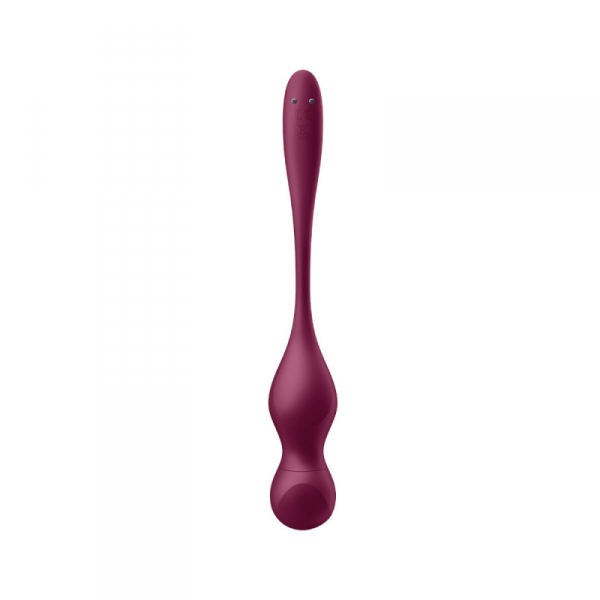 Satisfyer wibrujące kulki Love Birds Vary Connect App wine red