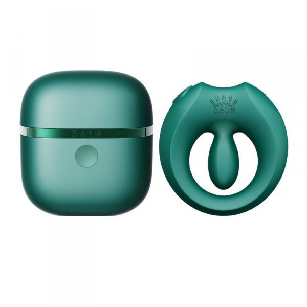 Pierścień erekcyjny ze stymulatorem Apis Turquoise Green Zalo