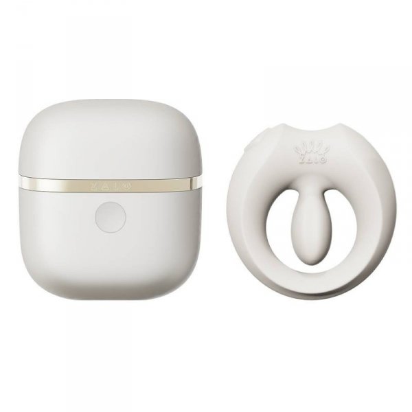 Pierścień erekcyjny ze stymulatorem Apis Ivory White Zalo