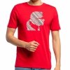 Karl Lagerfeld t-shirt koszulka męska czerwona KL20MTS01