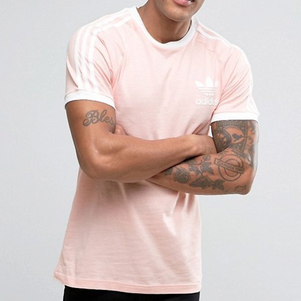 Adidas Originals łososiowa koszulka t-shirt męski Clfn Tee BQ5371