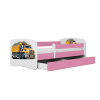 Łóżko dziecięce CIĘŻARÓWKA rózne kolory 180x80 cm