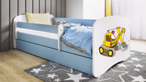 Łóżko dziecięce KOPARKA różne kolory 160x80 cm 