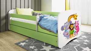 Łóżko dziecięce ZOO różne kolory 140x70 cm