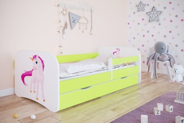 Łóżko dziecięce JEDNOROŻEC różne kolory 160x80 cm