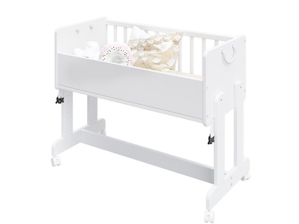 Łóżeczko niemowlęce 90x40 LETO białe 6w1 z materacem