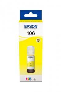 Oryginalny Tusz w butelce Yellow Epson 106 (T00R4, C13T00R440)
