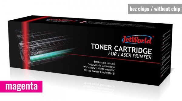 Toner JetWorld zamiennik HP 415X W2033X LaserJet Color Pro M454, M479 6K Magenta (toner bez chipa - należy przełożyć z kasety OE