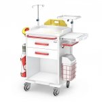 Wózek reanimacyjny REN-02/ABS z wyposażeniem - zestaw 1