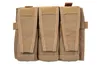 Panel Ładownica Ape Force Gear na 3 magazynki M4/M16 Coyote Brown
