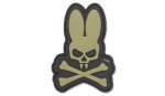 101 Inc. - Naszywka 3D - Skull Bunny - Zielony OD