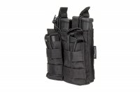 Podwójna ładownica na 4 magazynki typu M4 - czarna 