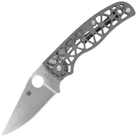 Nóż składany Spyderco Edgerati Gray Aluminium, Satin CPM S30V by Sal Glesser (C266ALP) 