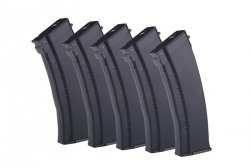 E&L - Zestaw 5 magazynków Mid-Cap na 120 kulek do AK74