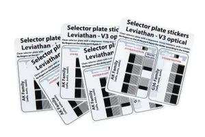 Zestaw naklejek selektora do układu ETU Jefftron Leviatan V3 Optical