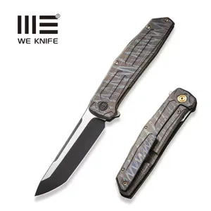 Nóż WE Knife Shadowfire Tiger Stripe Titanium, Black Stonewashed / Satin CPM 20CV by Rafal Brzeski (WE22035-4)