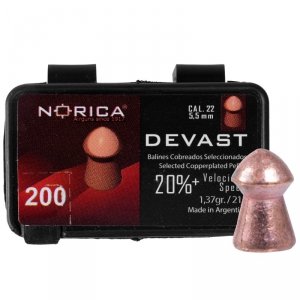 Norica - Śrut diabolo Devast 1,37g 5,5/200szt (198.00.008)