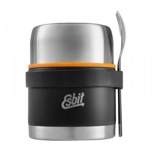 Termos Esbit Classic Food Jug z zestawem sztućców 0,5l - czarny