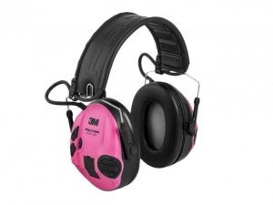 Ochronniki słuchu aktywne Peltor SportTac - zielono-różowe