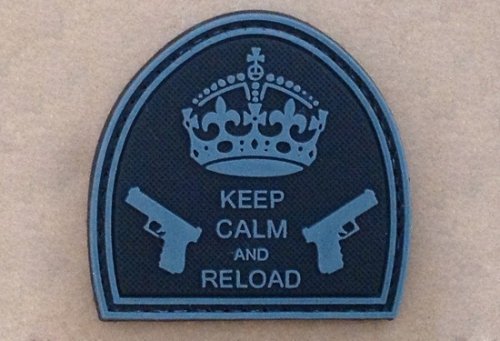 Naszywka - Keep Calm And Reload - Black