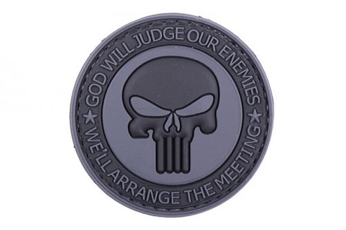 Naszywka 3D – God Will Judge Our Enemies - czarna