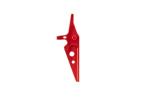 Aluminiowy spust CNC Jefftron Flat Trigger Czerwony
