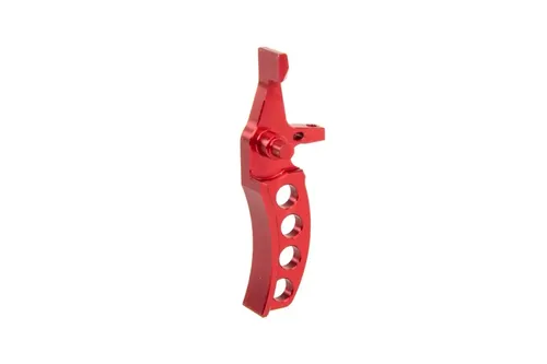 Aluminiowy spust CNC Jefftron Curved Trigger Czerwony