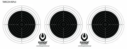 Tarcze Strzeleckie Range Solution 3x KSP na jednym arkuszu 500szt