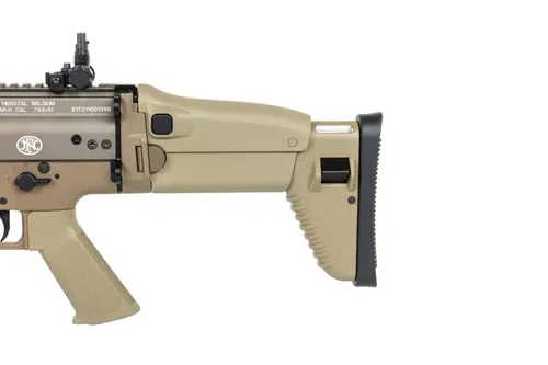 Karabinek szturmowy ASG Cybergun x FN HERSTAL SCAR-H z walizką transportową Tan