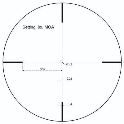 Vector Optics - Luneta celownicza Forester JR. 3-9x40 Riflescope - Czarna (SCOM-35)