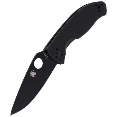 Nóż Spyderco Tenacious G-10 Black / Black Blade Plain (C122GBBKP)