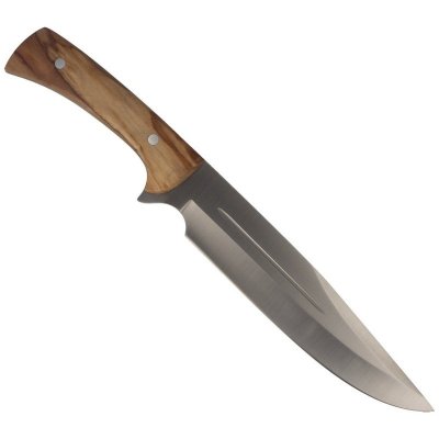 Nóż Muela Full Tang Olive Wood, Satin X50CrMoV15 (JABALI-21OL)