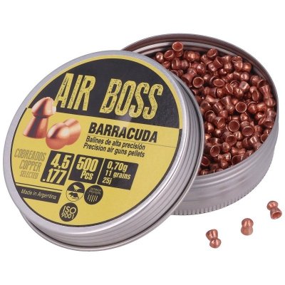 Śrut Apolo Air Boss Barracuda Copper 0,70g 4,5/500szt (30002)