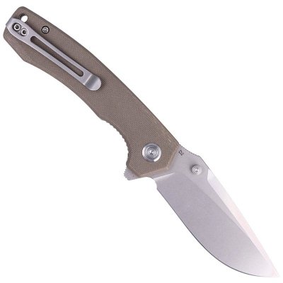Nóż Kubey Knife Calyce, Tan G10, Bead Blasted D2 (KU901D)