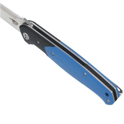 Nóż składany Bestech Swordfish Black / BlueG10, Satin D2 (BG03D)