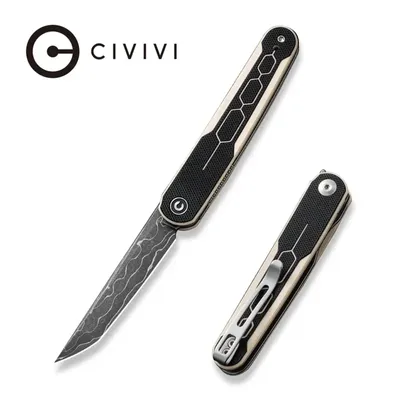 Nóż składany Civivi KwaiQ Blue/Black G10, Black Stonewashed Nitro-V by Rafal Brzeski (C23015-3)