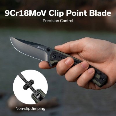 Nóż składany Sencut Regnator Green / Black G10, Black 9Cr18MoV (S24057-2)