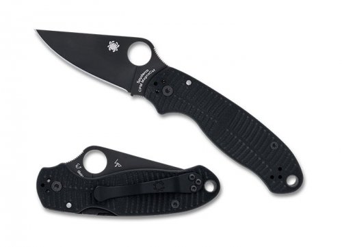 Nóż składany Spyderco Para 3 Salt Black G10, Black DLC MagnaCut by Sal, Eric Glesser (C223GMCBKP)