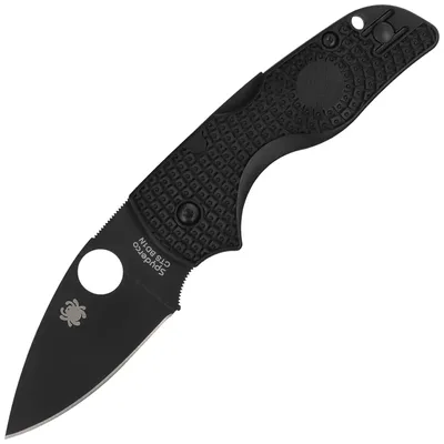 Nóż składany Spyderco Lil' Native Lightweight Black FRN, Black DLC CTS BD1N by Eric Glesser (C230PBBK)