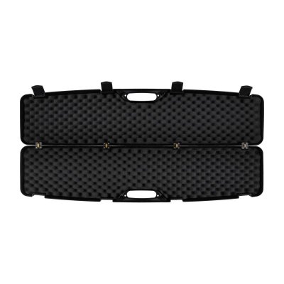 Kufer na bron Megaline 125x25x11cm czarny  z klamrami