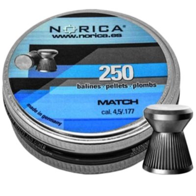 Norica - Śrut diabolo Match 0,48g 4,5/250szt (195.00.004)