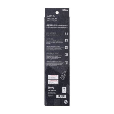 Piła ręczna składana Silky Gomboy Curve Outback KURO 240-8 - edycja limitowana