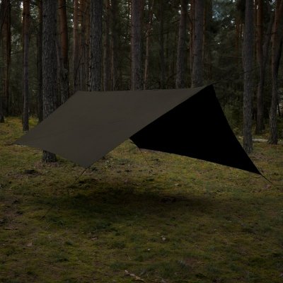 Tarp TigerWood T2 3x3m - ciemny khaki/czarny