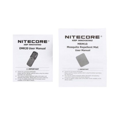 Odstraszacz komarów Nitecore EMR20 2w1 czarny