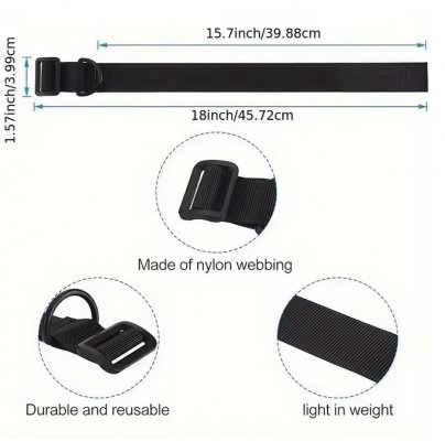 Adapter zawieszenia z pierścieniem D - czarny