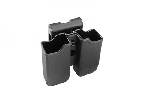 Ładownica na 2 magazynki pistoletowe Glock - czarna