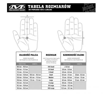 Mechanix - Rękawice M-Pact Covert Glove - Czarny (Roz.L)