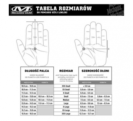 Rękawice M-Pact 0,5 mm Covert - Black (Roz.L)