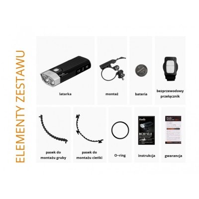 Fenix - Latarka rowerowa BC30 V2.0